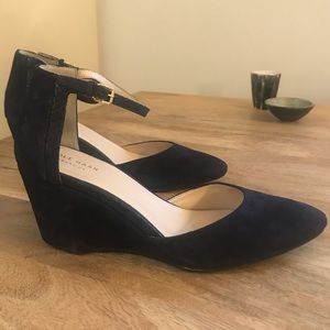 Cole Haan Suede Wedge Pump